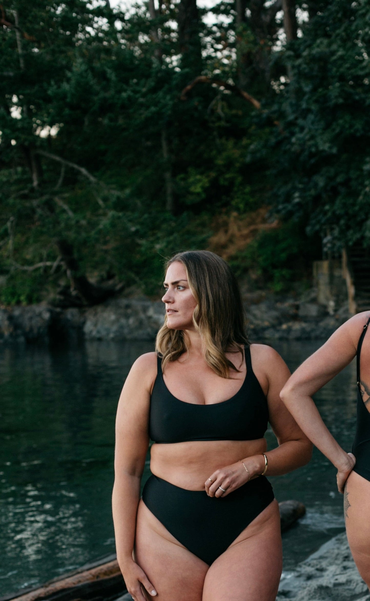 Perfectly Imperfect Gaia high-waist bottoms | Onyx