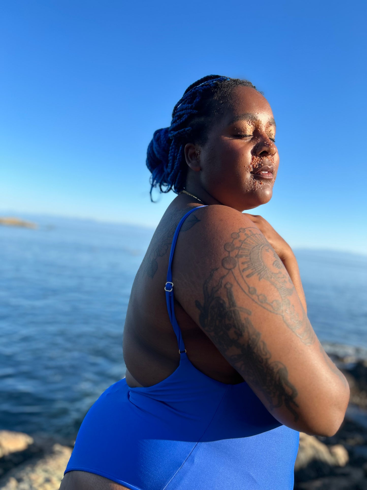 Beach Bum one-piece | Cobalt Blue